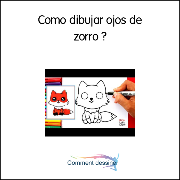 Como dibujar ojos de zorro